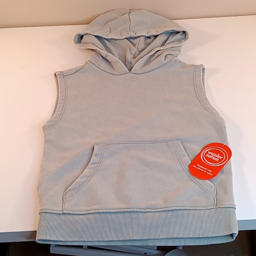 Wonder Nation Boys KnitMuscle Hoodie, Sizes M (8),XS (4-5),S (6-7) Husky.